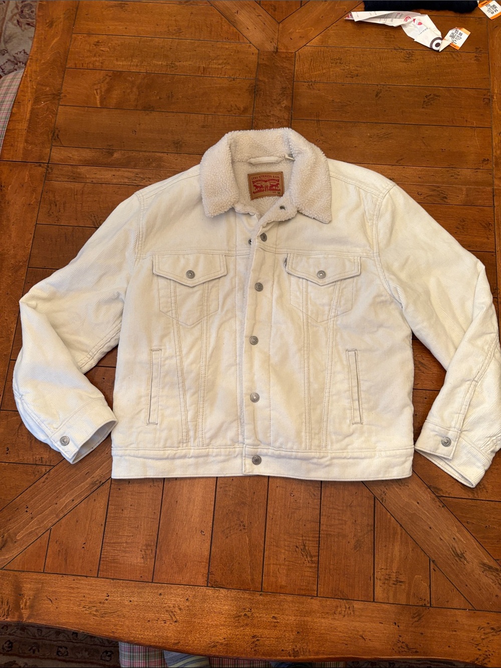 Levi's corduroy Sherpa-Lined snap front Jacket